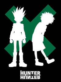 Hunter X Hunter Gon & Killua Silhouettes Men’s Black T-Shirt