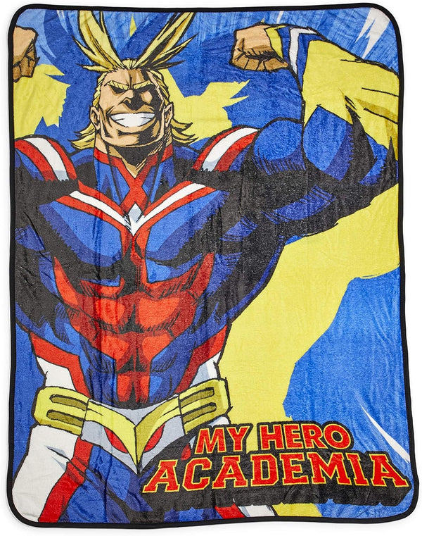 My Hero Academia All Might Fleece Throw Blanket | Official Collectible Decorative Blanket