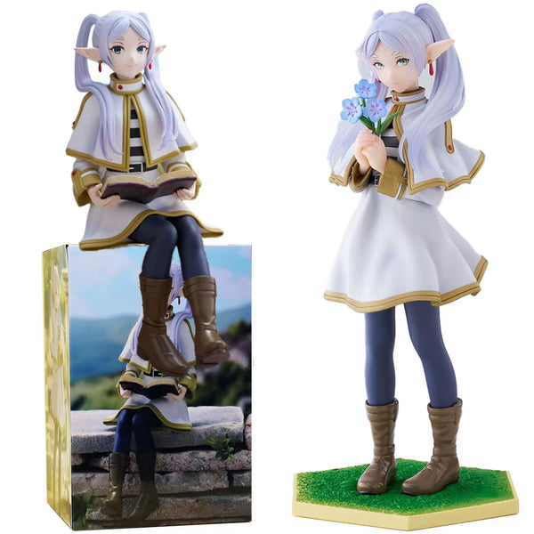 Frieren: Beyond Journey’s End Luminasta Frieren Sitting with Book & Standing with Flowers Figure