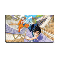 Premium Naruto and Sasuke Rooftop Action Design Gaming Mouse Pad