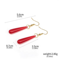 Frieren: Beyond Journey’s End Red Earrings – Cosplay Stud Pendant Jewelry