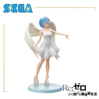 SEGA Re:Zero Starting Life In Another World Rem Angel Wings White Dress Majestic