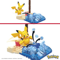 Pokemon Building Toy Kit Pikachu Beach Splash 79 Piece Construction Set