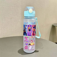 Kpop Demon Hunter Water Bottle with Straw