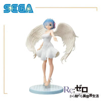 SEGA Re:Zero Starting Life In Another World Rem Angel Wings White Dress Majestic