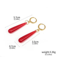 Frieren: Beyond Journey’s End Red Earrings – Cosplay Stud Pendant Jewelry