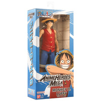 Mega One Piece Luffy Action Figure | Bandai Namco Anime Heroes Series