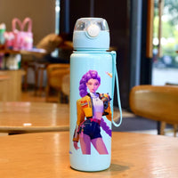 Kpop Demon Hunter Water Bottle with Straw